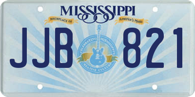 MS license plate JJB821