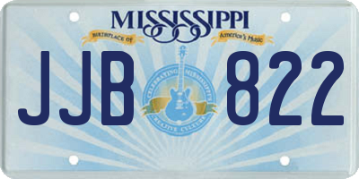 MS license plate JJB822