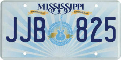 MS license plate JJB825