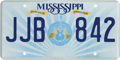 MS license plate JJB842