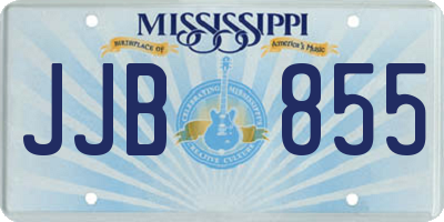 MS license plate JJB855
