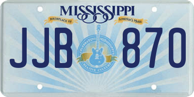 MS license plate JJB870