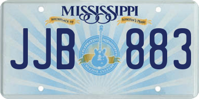 MS license plate JJB883