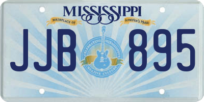 MS license plate JJB895