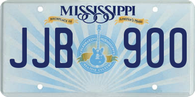 MS license plate JJB900