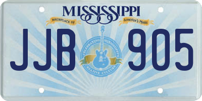 MS license plate JJB905
