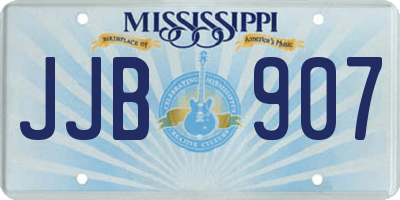 MS license plate JJB907