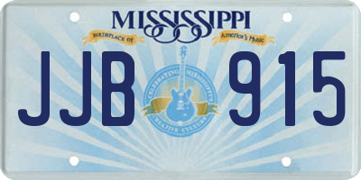 MS license plate JJB915