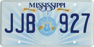 MS license plate JJB927
