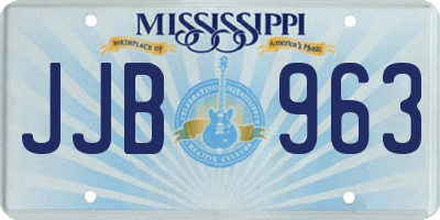 MS license plate JJB963