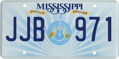 MS license plate JJB971