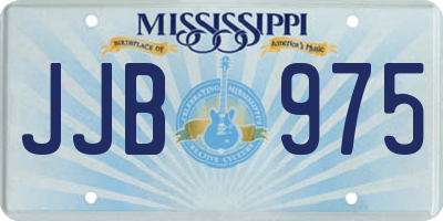 MS license plate JJB975