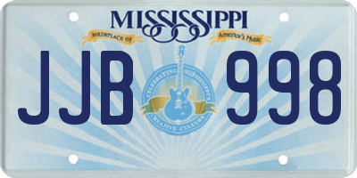 MS license plate JJB998