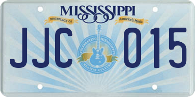 MS license plate JJC015