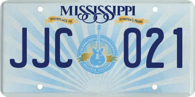 MS license plate JJC021