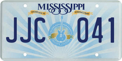 MS license plate JJC041