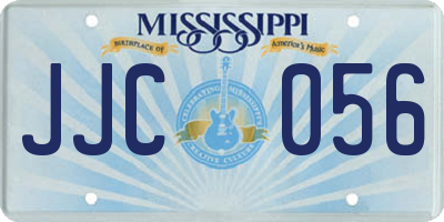 MS license plate JJC056