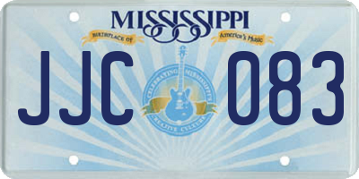 MS license plate JJC083