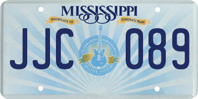 MS license plate JJC089
