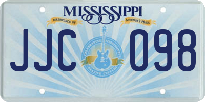 MS license plate JJC098