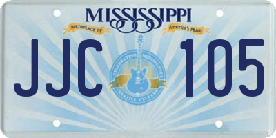 MS license plate JJC105