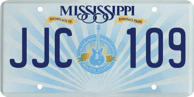 MS license plate JJC109