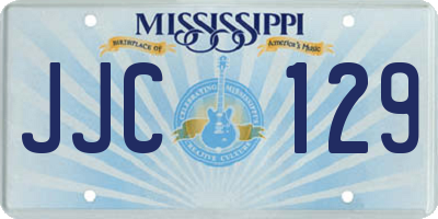 MS license plate JJC129