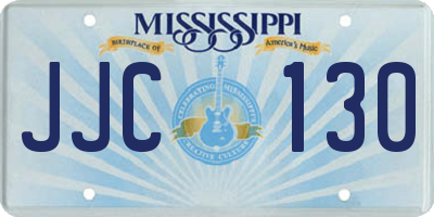 MS license plate JJC130