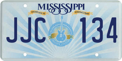 MS license plate JJC134