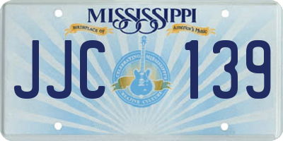MS license plate JJC139