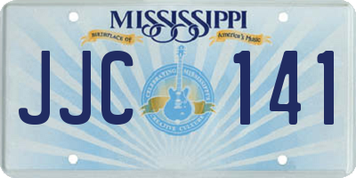 MS license plate JJC141