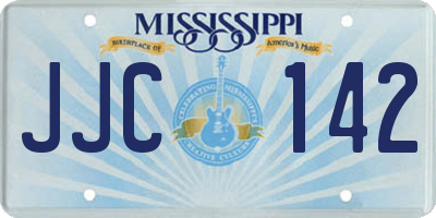 MS license plate JJC142