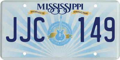 MS license plate JJC149