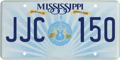 MS license plate JJC150