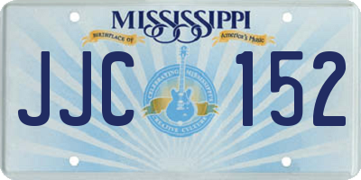MS license plate JJC152
