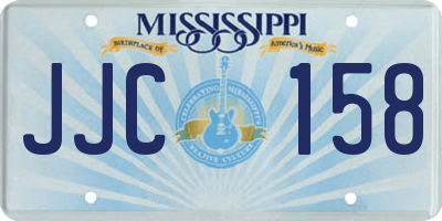 MS license plate JJC158