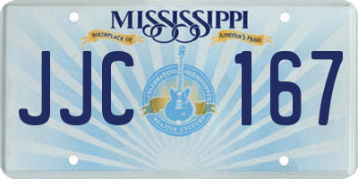 MS license plate JJC167
