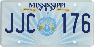 MS license plate JJC176