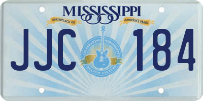 MS license plate JJC184