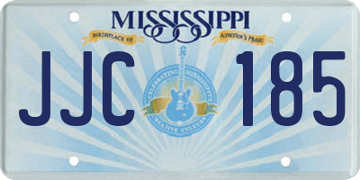 MS license plate JJC185