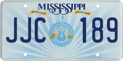 MS license plate JJC189