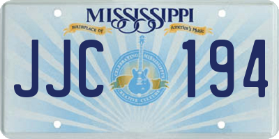 MS license plate JJC194