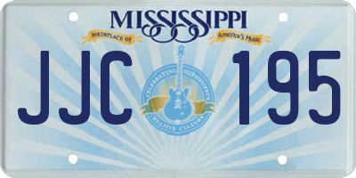 MS license plate JJC195