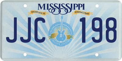 MS license plate JJC198