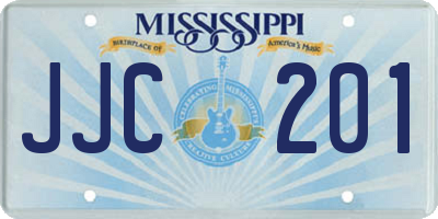 MS license plate JJC201