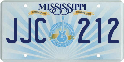 MS license plate JJC212