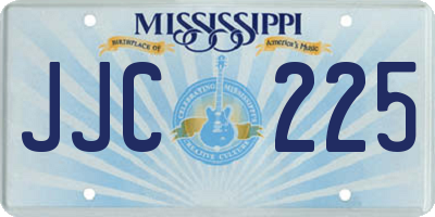 MS license plate JJC225