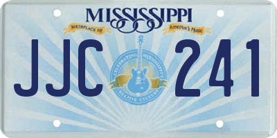 MS license plate JJC241