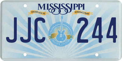 MS license plate JJC244