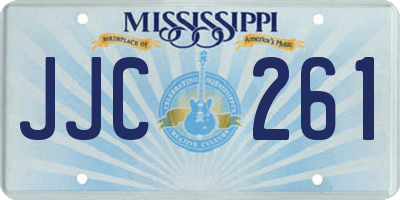 MS license plate JJC261